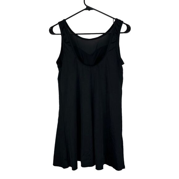 Swimsuits For All Swim Dress Womens Size 14 Solid Black Padded One Piece Modest - Picture 3 of 12